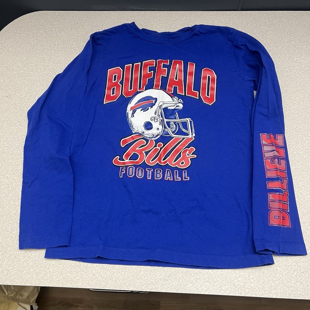 Buffalo Bills NFL Team Athletics Youth Graphic‎ T-Shirt Youth Medium 10-12 Blue